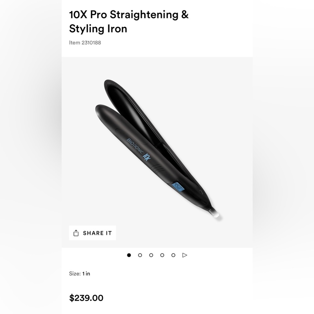 Bio Ionic styling iron